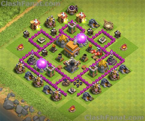 best town hall 6 base copy link|town hall level 6 coc bases.